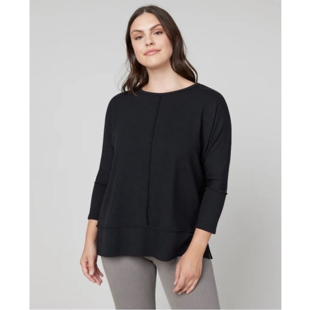 SPANX‎ | Perfect Length Black Crewneck Sweatshirt, Medium